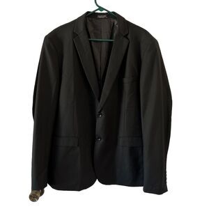 Coofandy Mens XL Black 2 Button Sport Coat Blazer Suit Jacket Lined NWOT